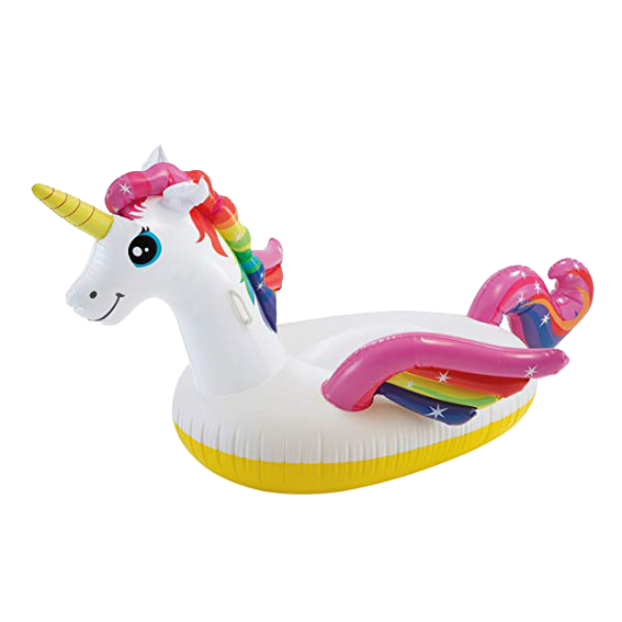 Flotador estilo unicornio marca Intex
