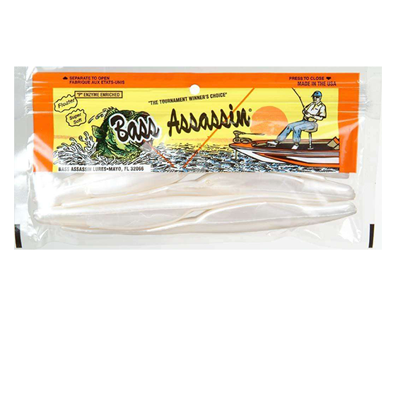 Señuelos suaves Shads para agua salada marca Bass Assassin Lures Alewife