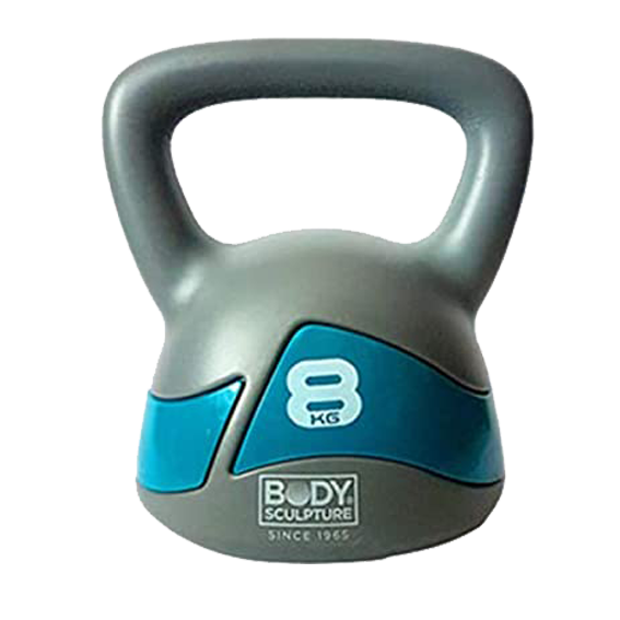 Pesa kettlebell de 8 KG marca Body Sculpture