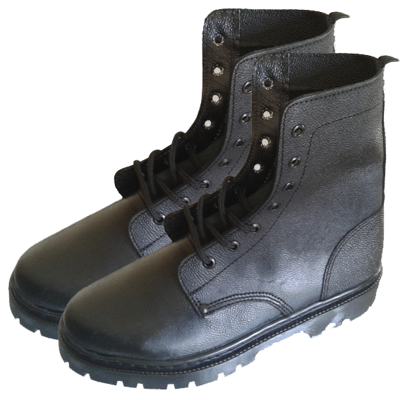 Botas militares de cuero grabado marca HS&S