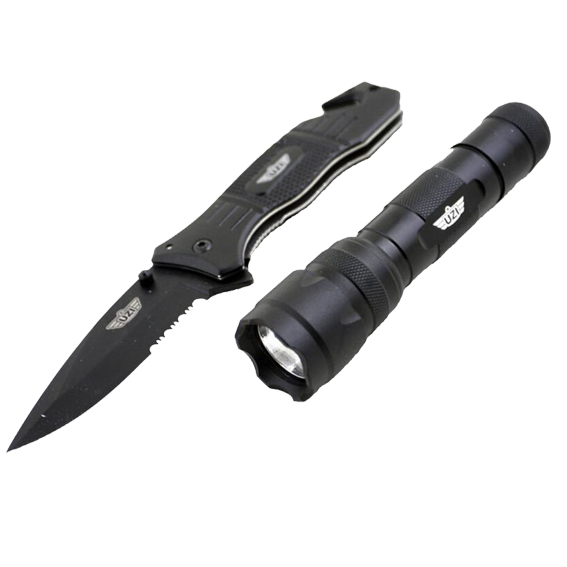 Combo de lampara de bateria y puñal (Set de dos piezas) marca UZI