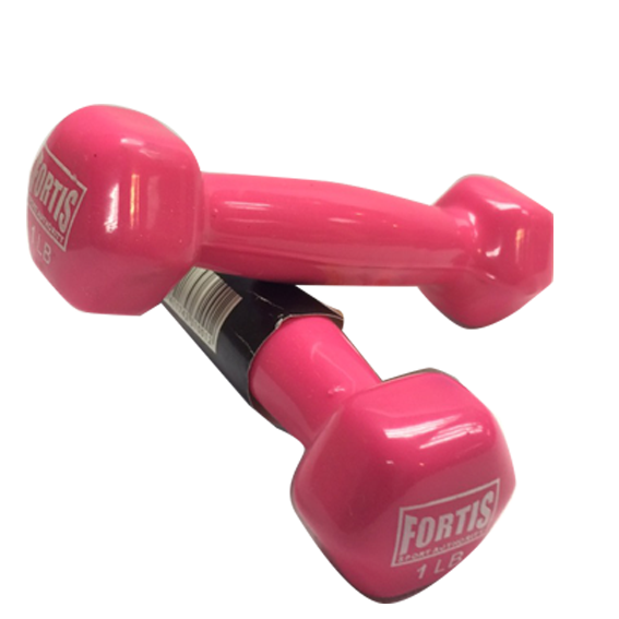 Mancuernas de vinil de 1 lb marca Fortis