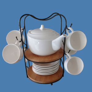 Set de tazas tetera y base HS&S
